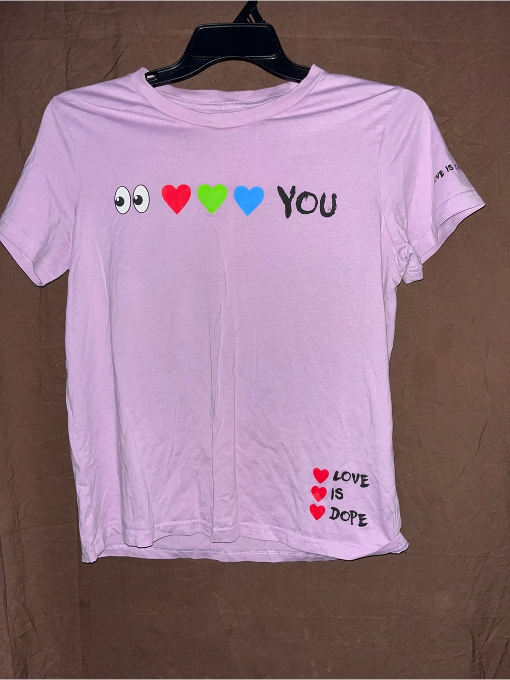 Kids Lavender 'Love Is Dope' Graphic Tee